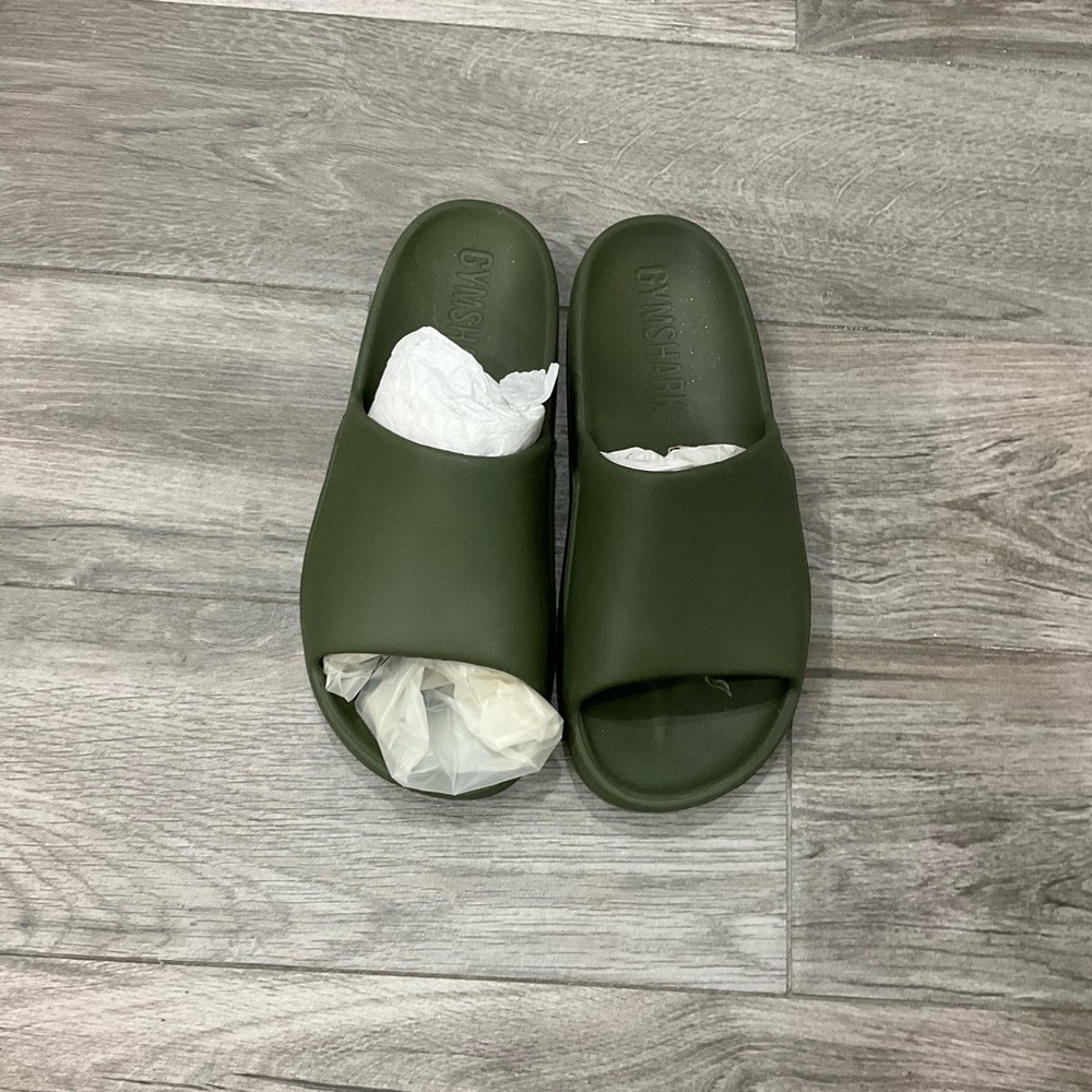 Gymshark Olive Slide Sandals